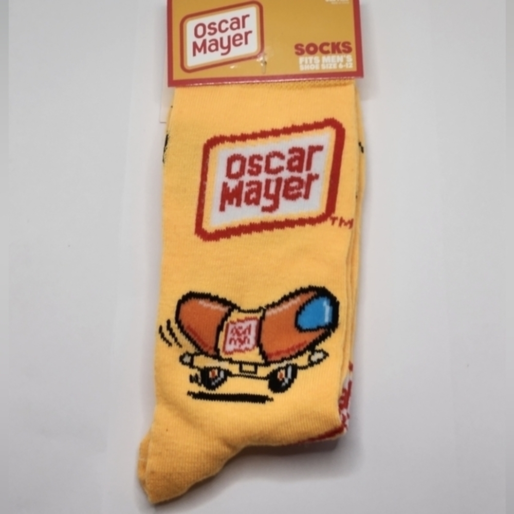 Football Season Inspired Socks Hot Dogs Chips, and Football Mens 6-12 - Picture 6 of 8